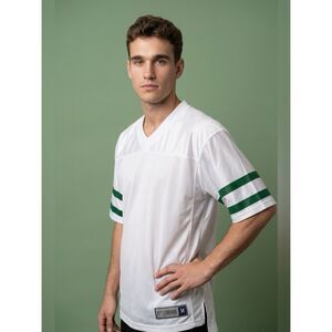 NWT NFL Vintage White BLANK Football Jersey Green Stripe NY Jets - Size M